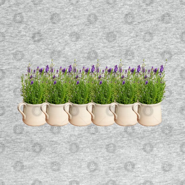 Lavender Plants on Repeat by ellenhenryart